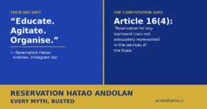 Read more about the article Reservation Hatao Andolan (RHA): Every Myth, Busted (2026)