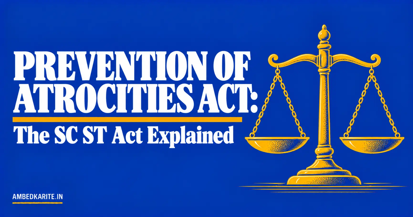 You are currently viewing Prevention of Atrocities Act: What the SC ST Act Does