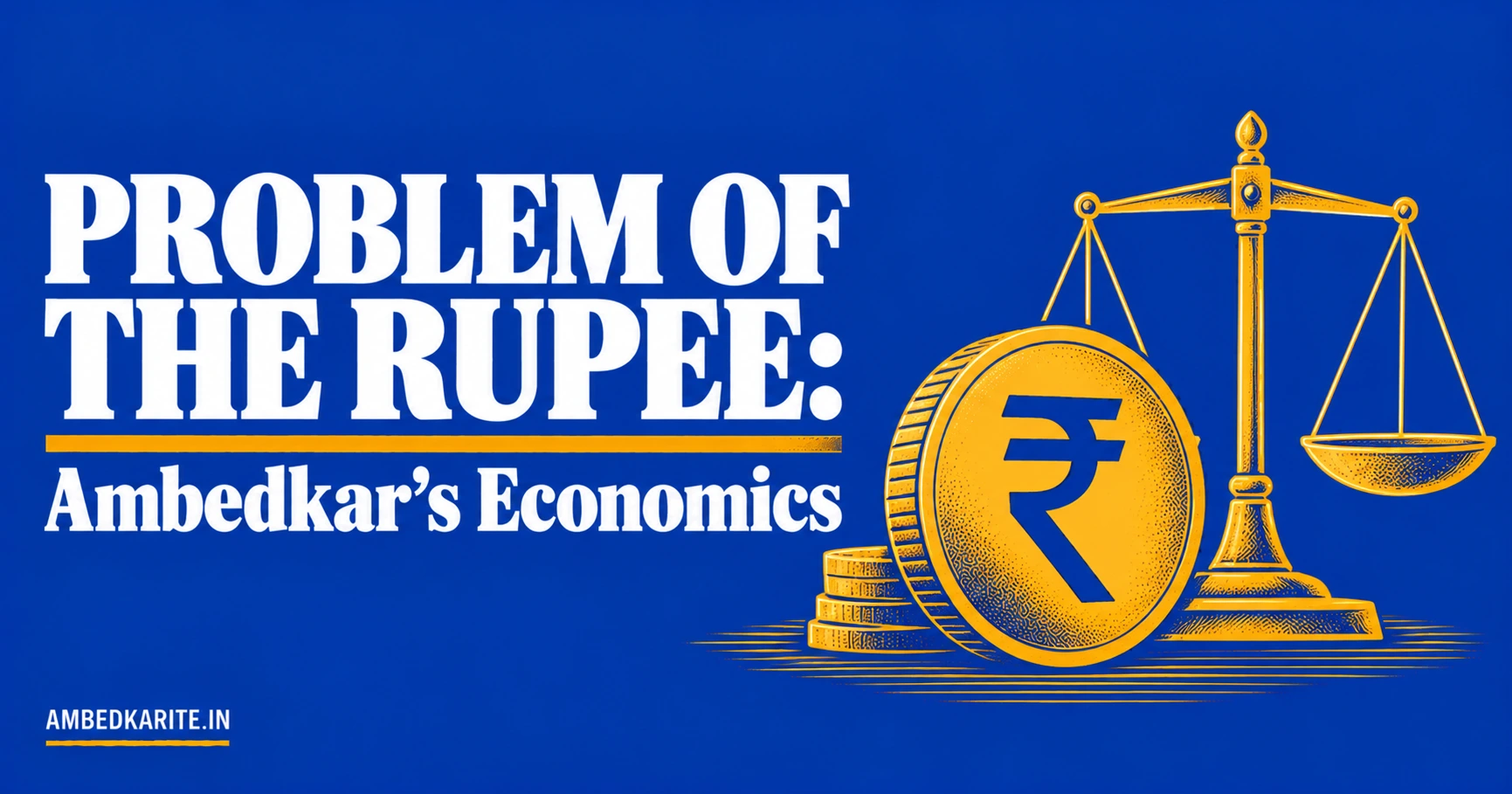 Read more about the article Problem of the Rupee: Ambedkar’s Economics Explained